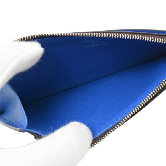 LOUIS VUITTON Blue Monogram Card Holder - Picture 4 of 10